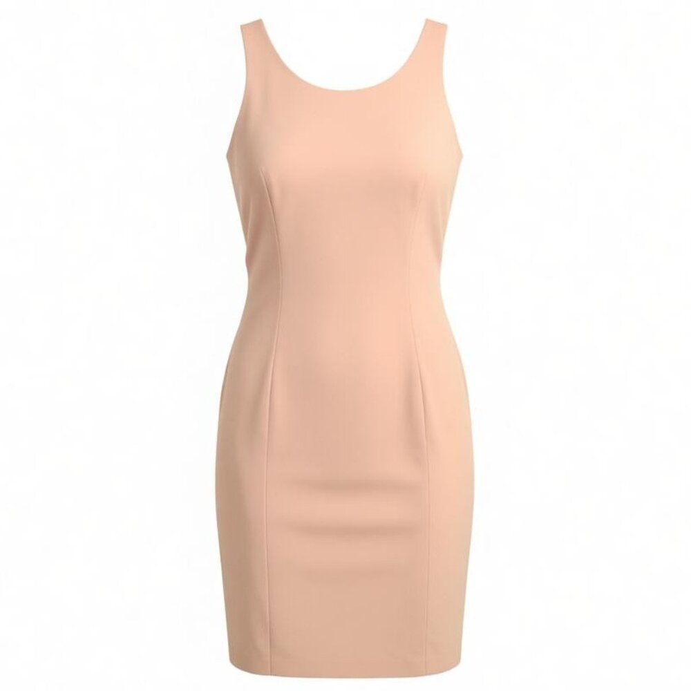Joseph Ribkoff Vintage Holiday Party Christmas Pink Sheath Dress Size 12